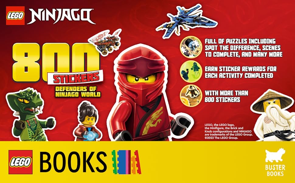 Lego Ninjago Defenders of the Ninjago World 800 Stickers