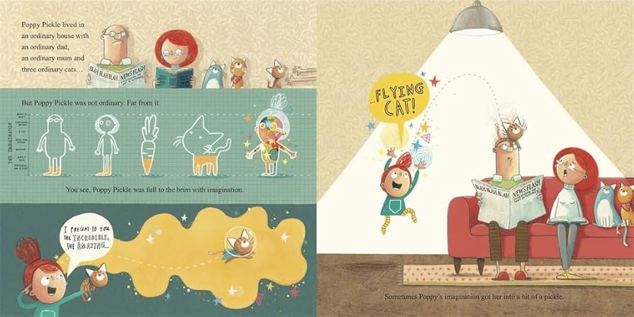 Poppy Pickle - The Girl with the Big Imagination (with lots of giant lift the flaps magic!)