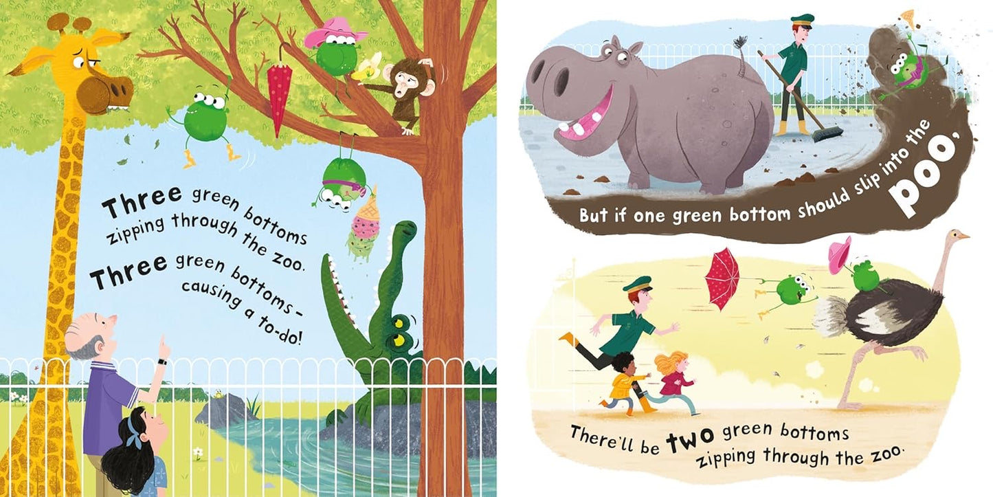 Ten Green Bottoms - A Hilarious Counting Rhyme - with Alien Bums!