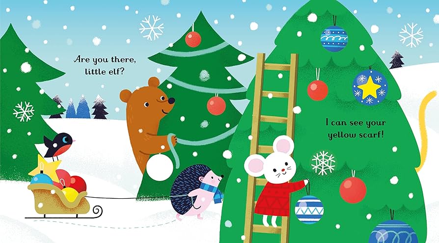 Are you there, little Elf? Christmas Usborne Peep-Through Books