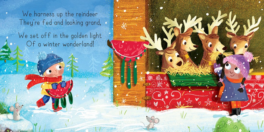 Let’s Go! On a Sleigh (Board Book)