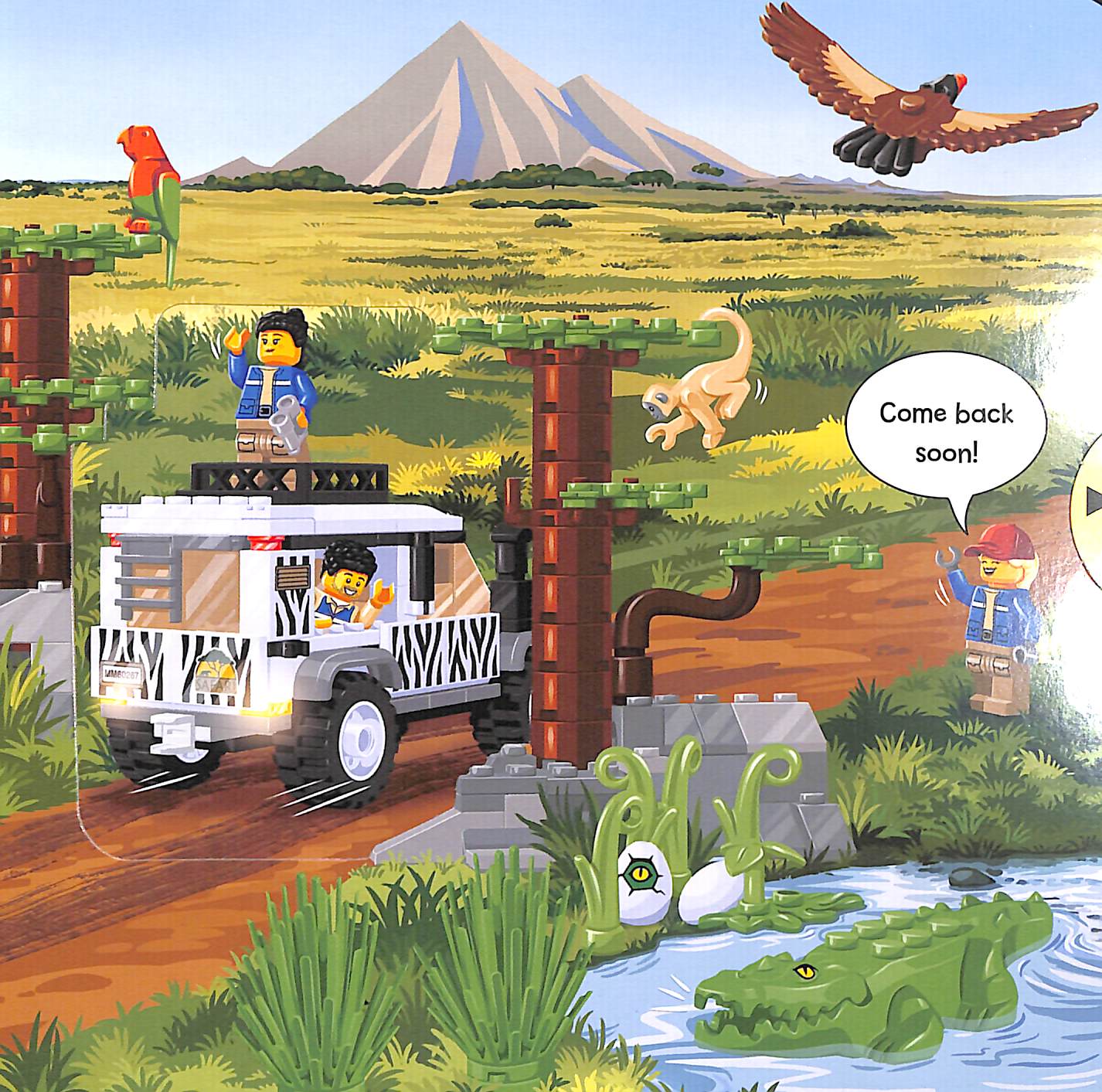 Lego City - Safari Rescue - A PUSH PULL SLIDE Book