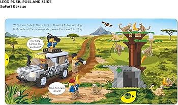 Lego City - Safari Rescue - A PUSH PULL SLIDE Book