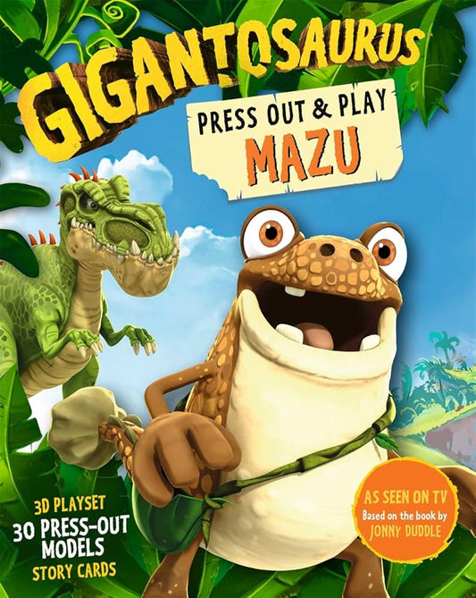 Gigantosaurus - Press Out & Play Mazu (3D Playset with 30 Press Out Models)