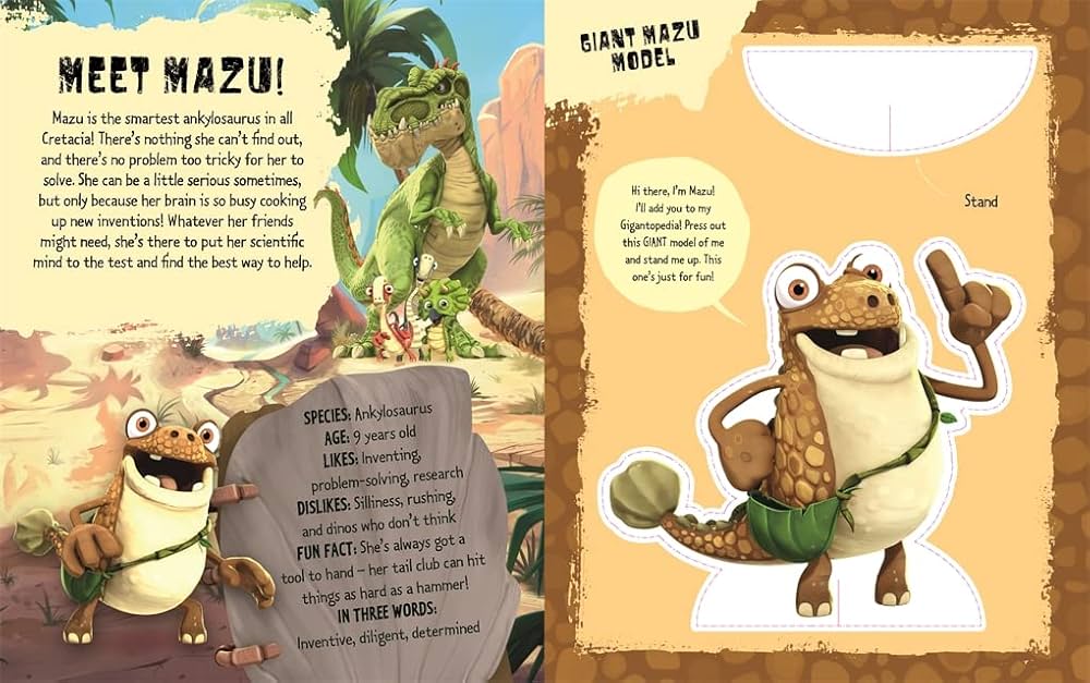 Gigantosaurus - Press Out & Play Mazu (3D Playset with 30 Press Out Models)