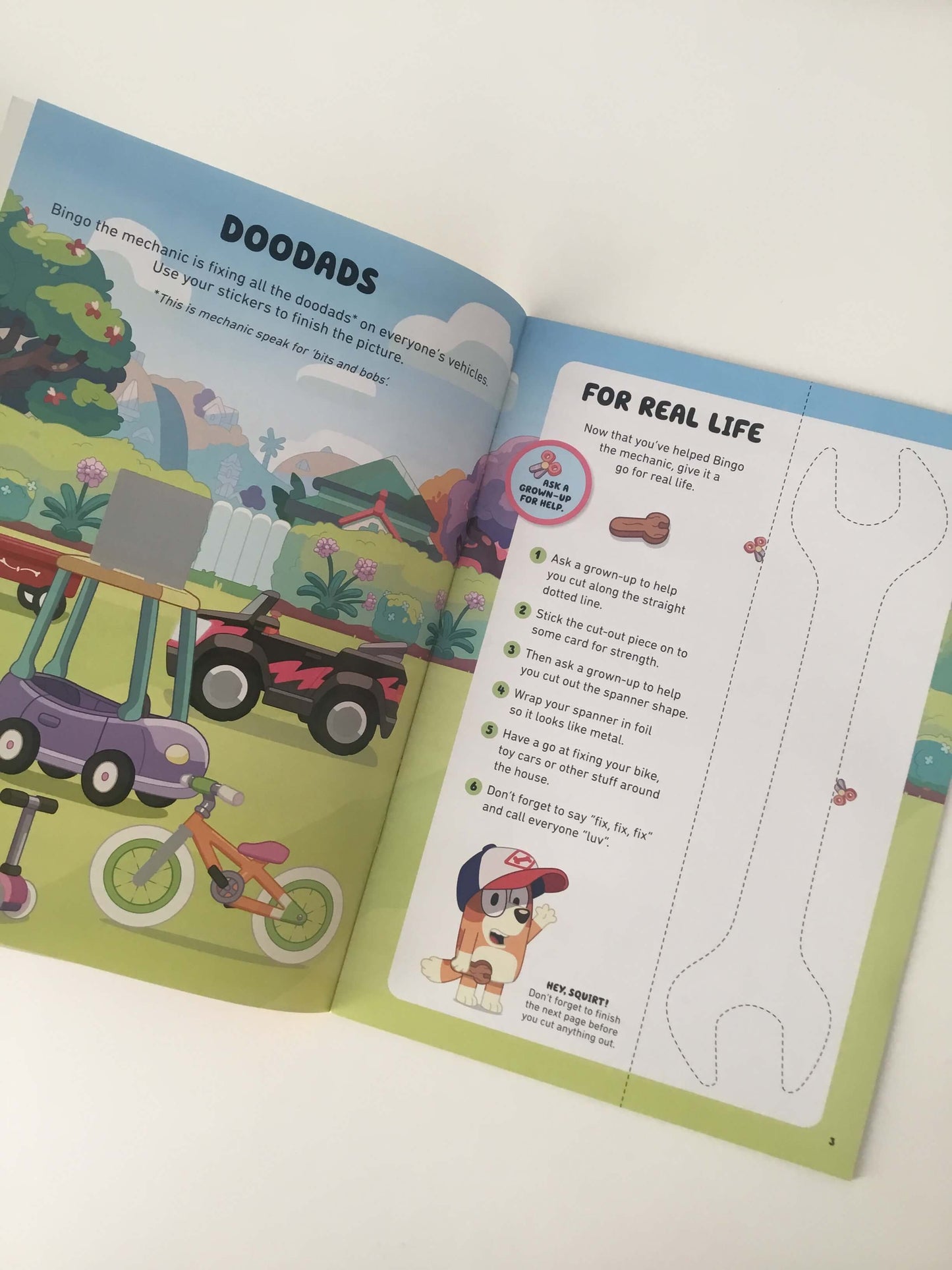 Bluey Sticker Activity Book - Beep Beep! (with over 60 stickers)
