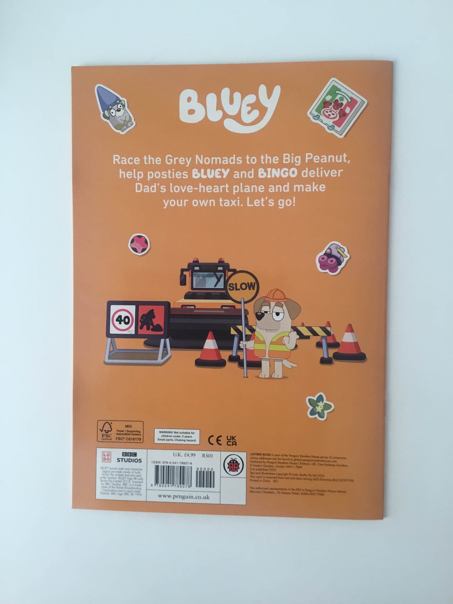 Bluey Sticker Activity Book - Beep Beep! (with over 60 stickers)