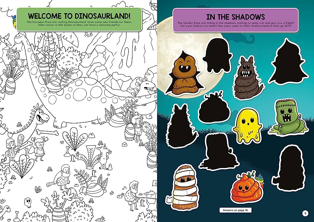 Where’s the Poo? Sticker Activity Book (with over 200 poop-tastic stickers)