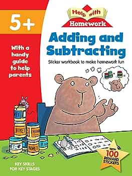 Help with Homework Adding and Subtracting 5+ (with 100 Reward Stickers)