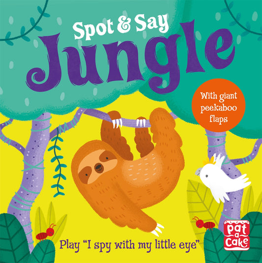 Spot & Say Jungle Board Book (with Giant Peekaboo Flaps!)