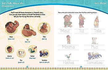 Disney Learning Moana English Practice Age 5-6