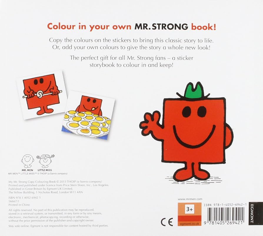 Mr. Men - My Mr. Strong Copy Colouring Book