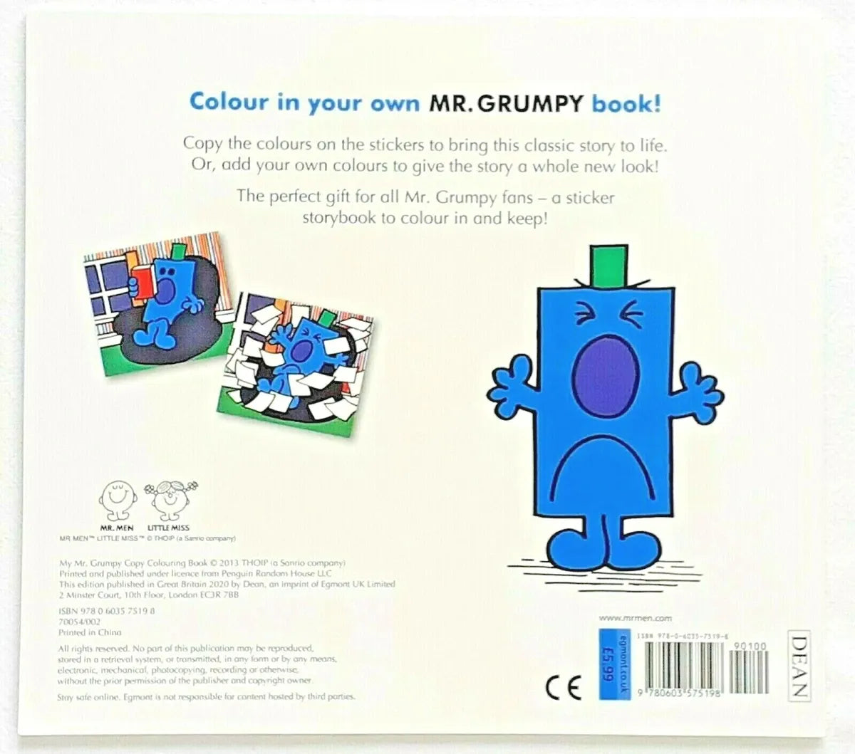 Mr. Men - My Mr. Grumpy Copy Colouring Book