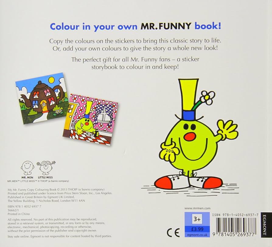 Mr. Men - My Mr. Funny Copy Colouring Book