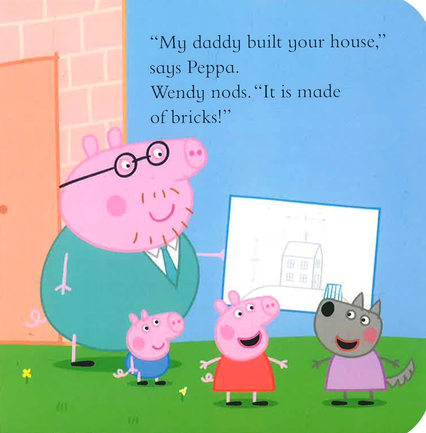 Wendy Wolf Board Book - Peppa Pig and Friends