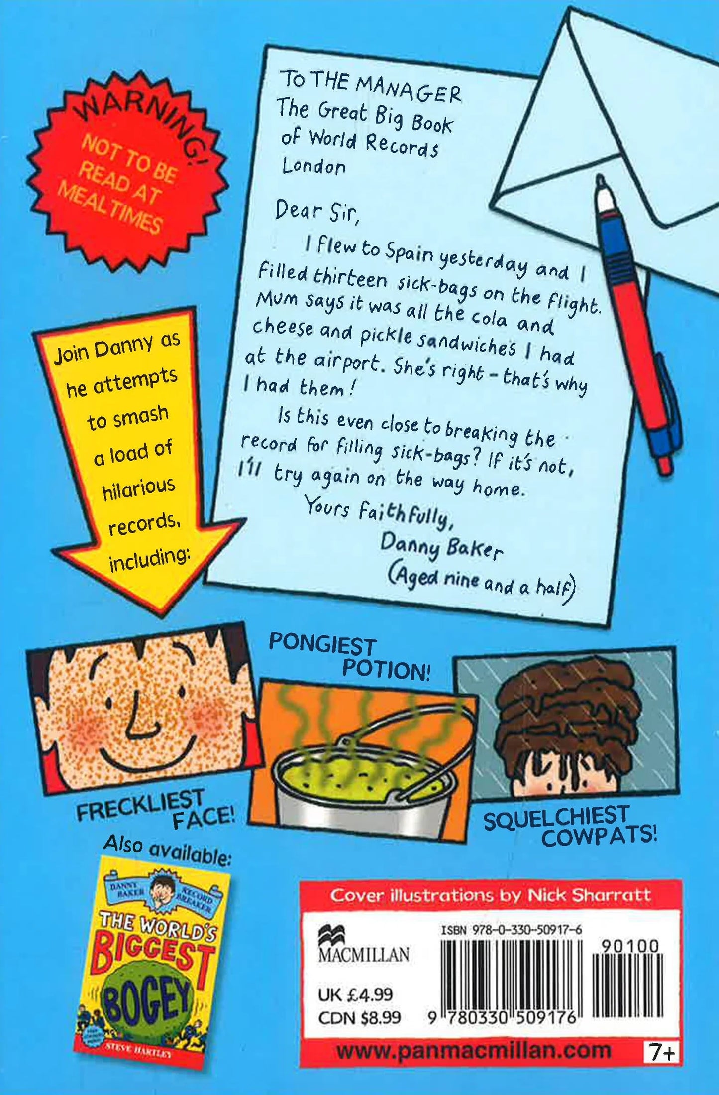 Danny Baker Record Breaker The World’s Awesomest Vomitair Air-Barf by Steve Hartley