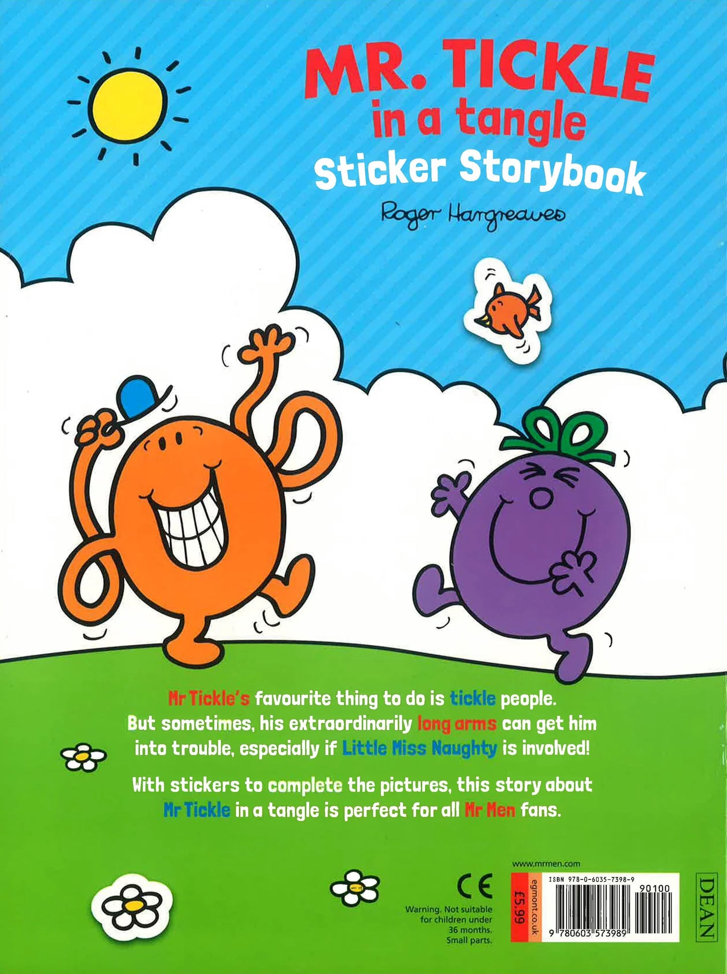 Mr. Tickle in a Tangle Sticker Storybook by Roger Hargreaves
