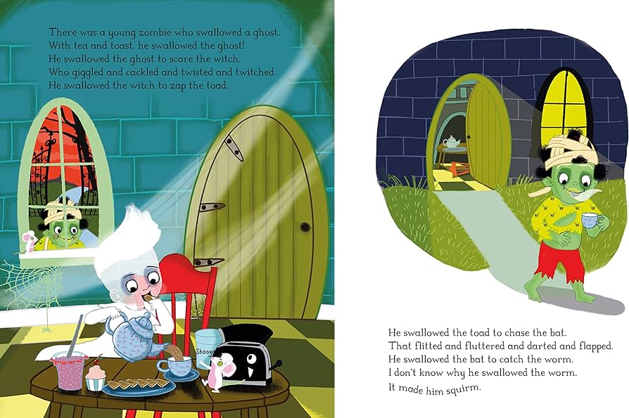 There was a Young Zombie who Swallowed a Worm by Kaye Baille & Diane Ewen