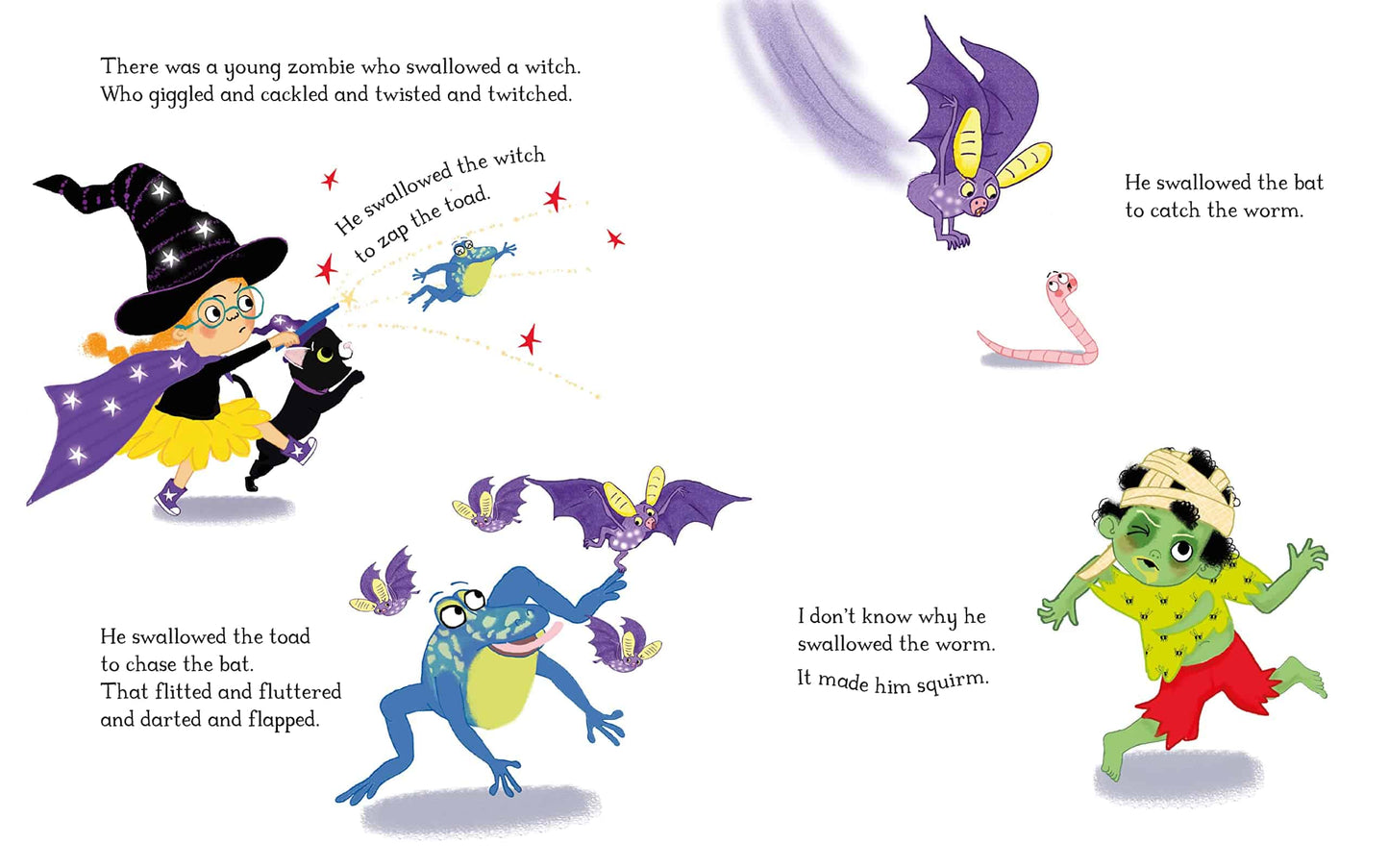 There was a Young Zombie who Swallowed a Worm by Kaye Baille & Diane Ewen