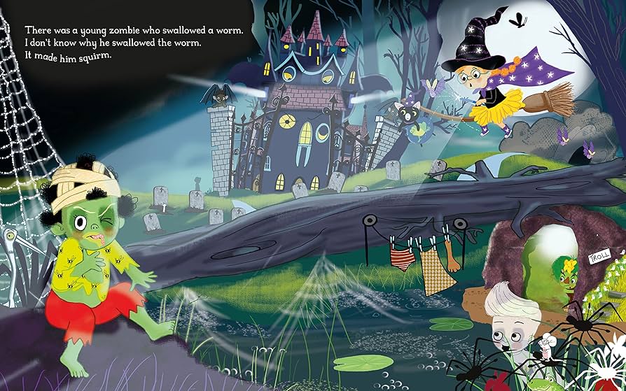 There was a Young Zombie who Swallowed a Worm by Kaye Baille & Diane Ewen