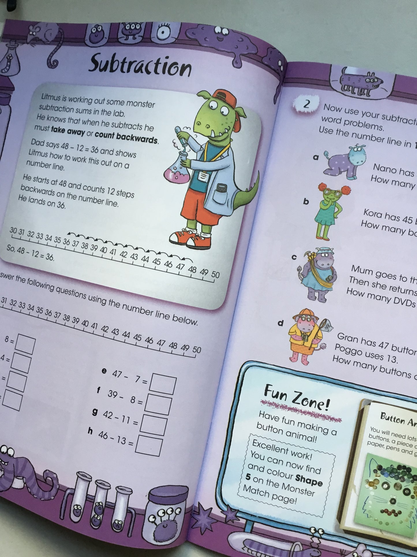 Letts Monster Maths - Maths Age 6-7