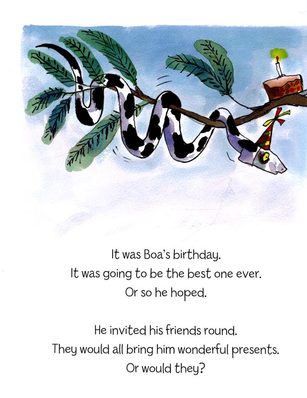Boa’s Bad Birthday by Jeanne Willis and Tony Ross