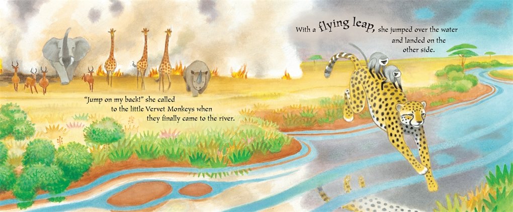 Sleepy Cheetah by Mwenye Hadithi and Adrienne Kennaway