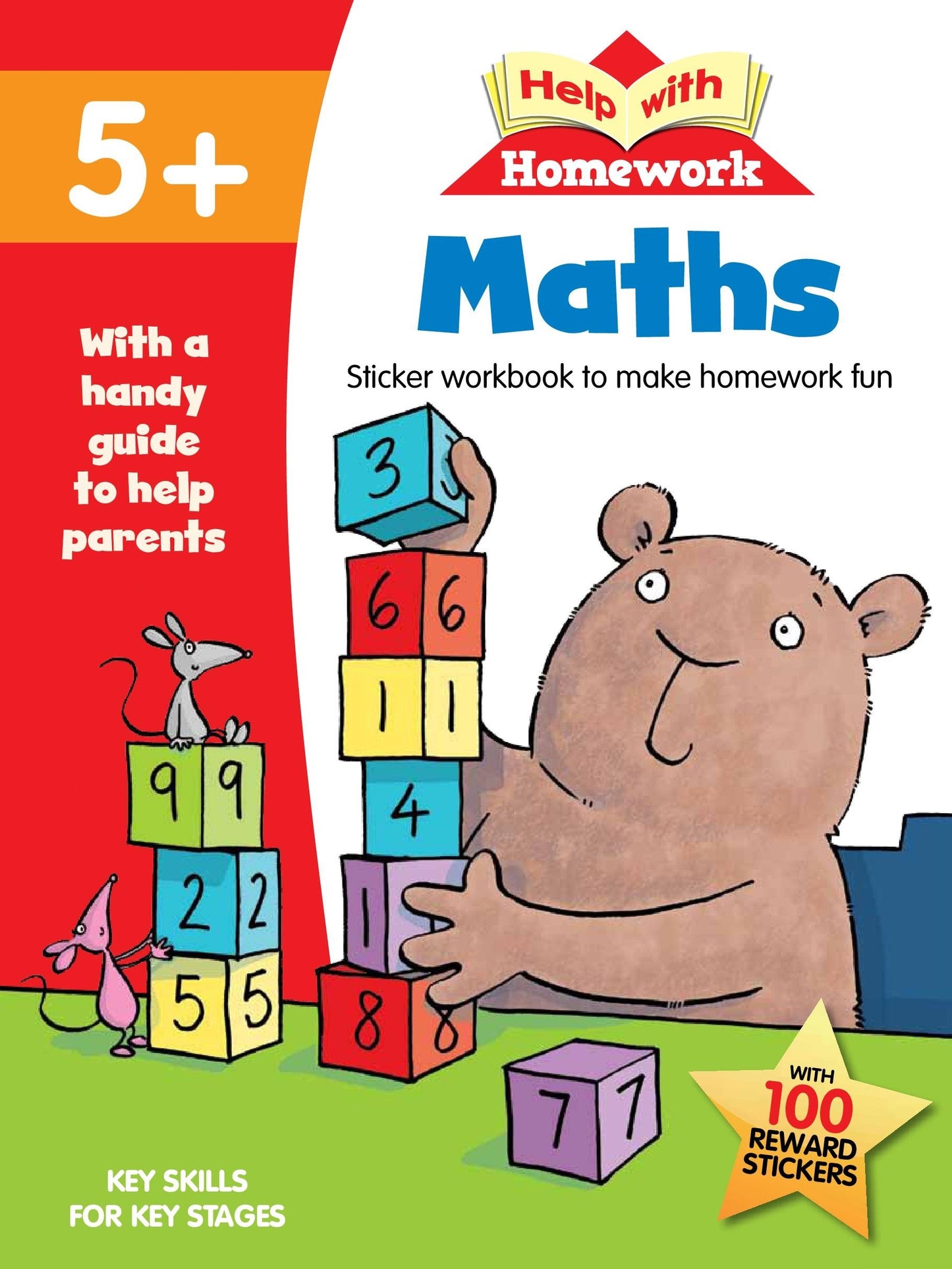 Help with Homework Maths 5+ (with 100 Reward Stickers)