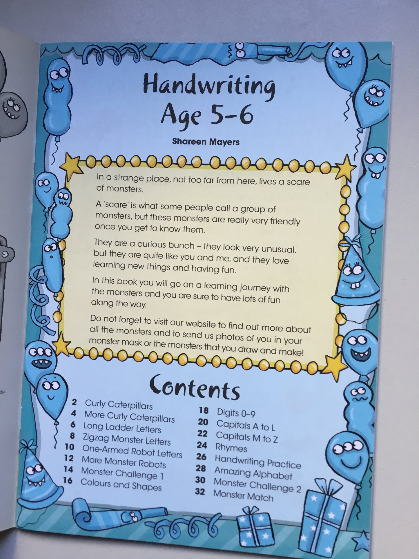 Letts Monster English - Handwriting Age 5-6