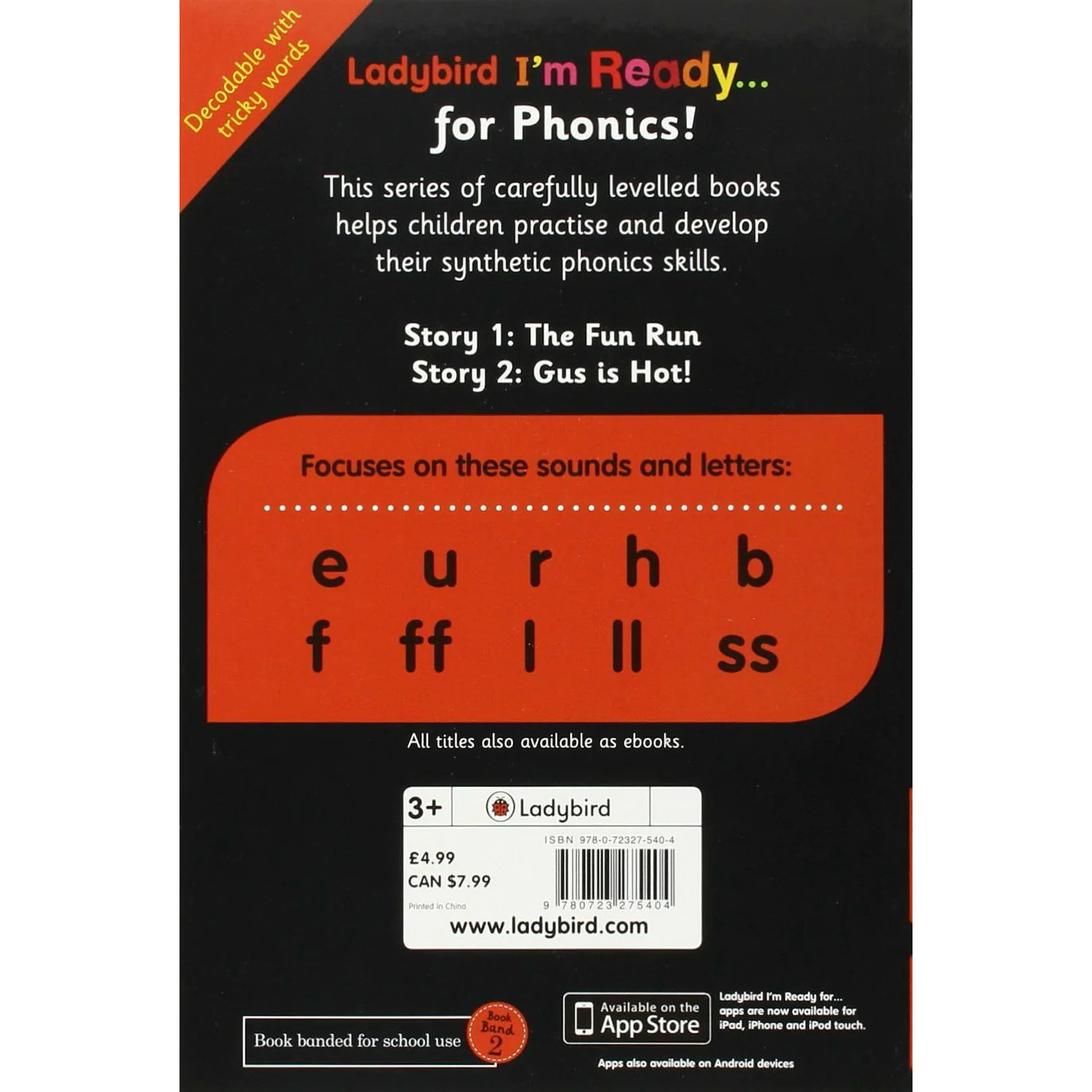Ladybird I’m Ready for Phonics - Huff! Puff! Run! Level 4 (Book Band 2)