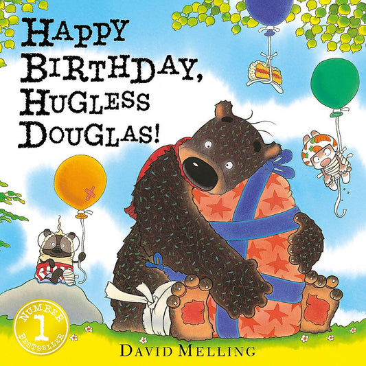 Happy Birthday Hugless Douglas (Board Book) by David Melling