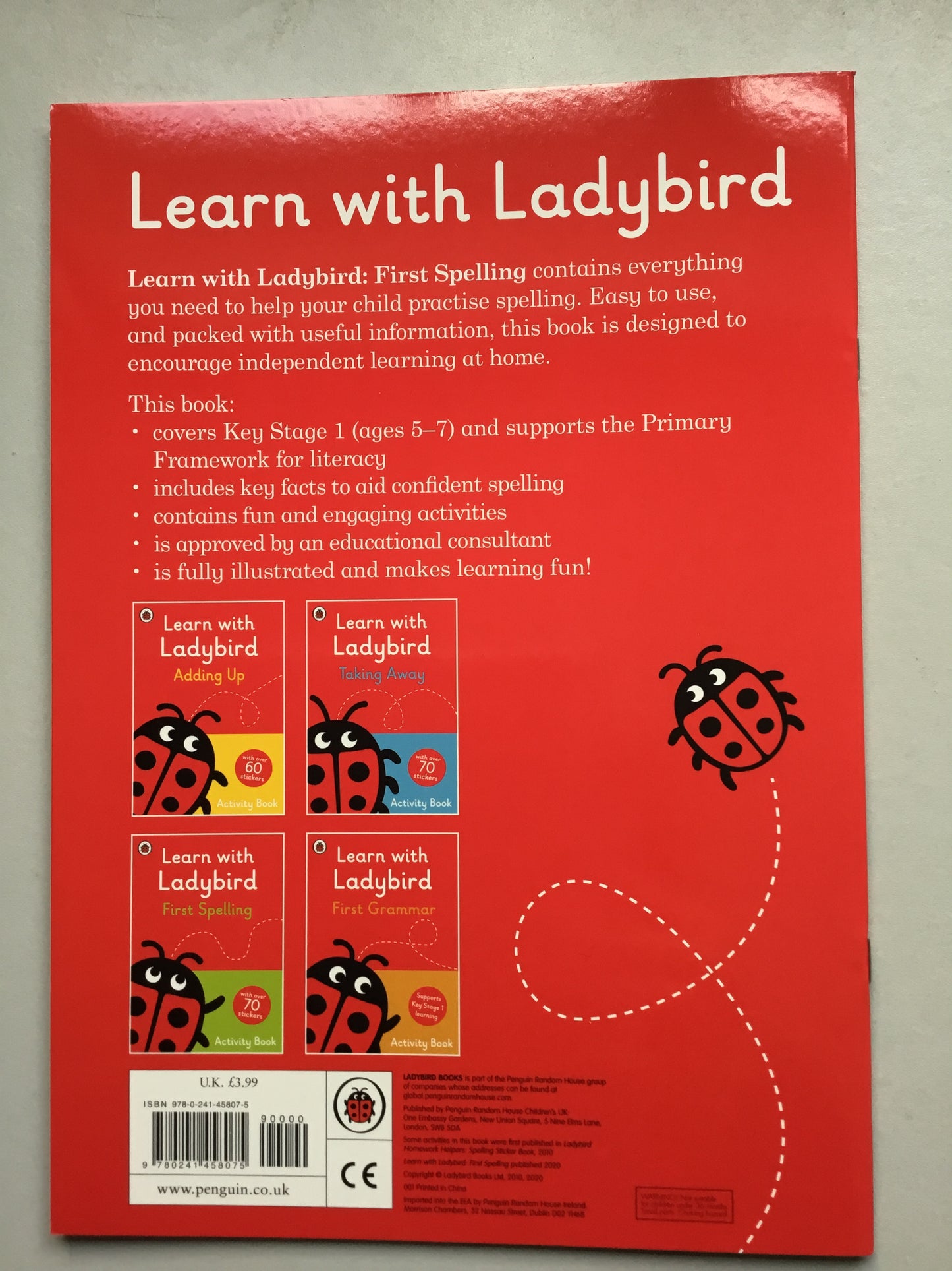 Learn with Ladybird - First Spelling Activity Book