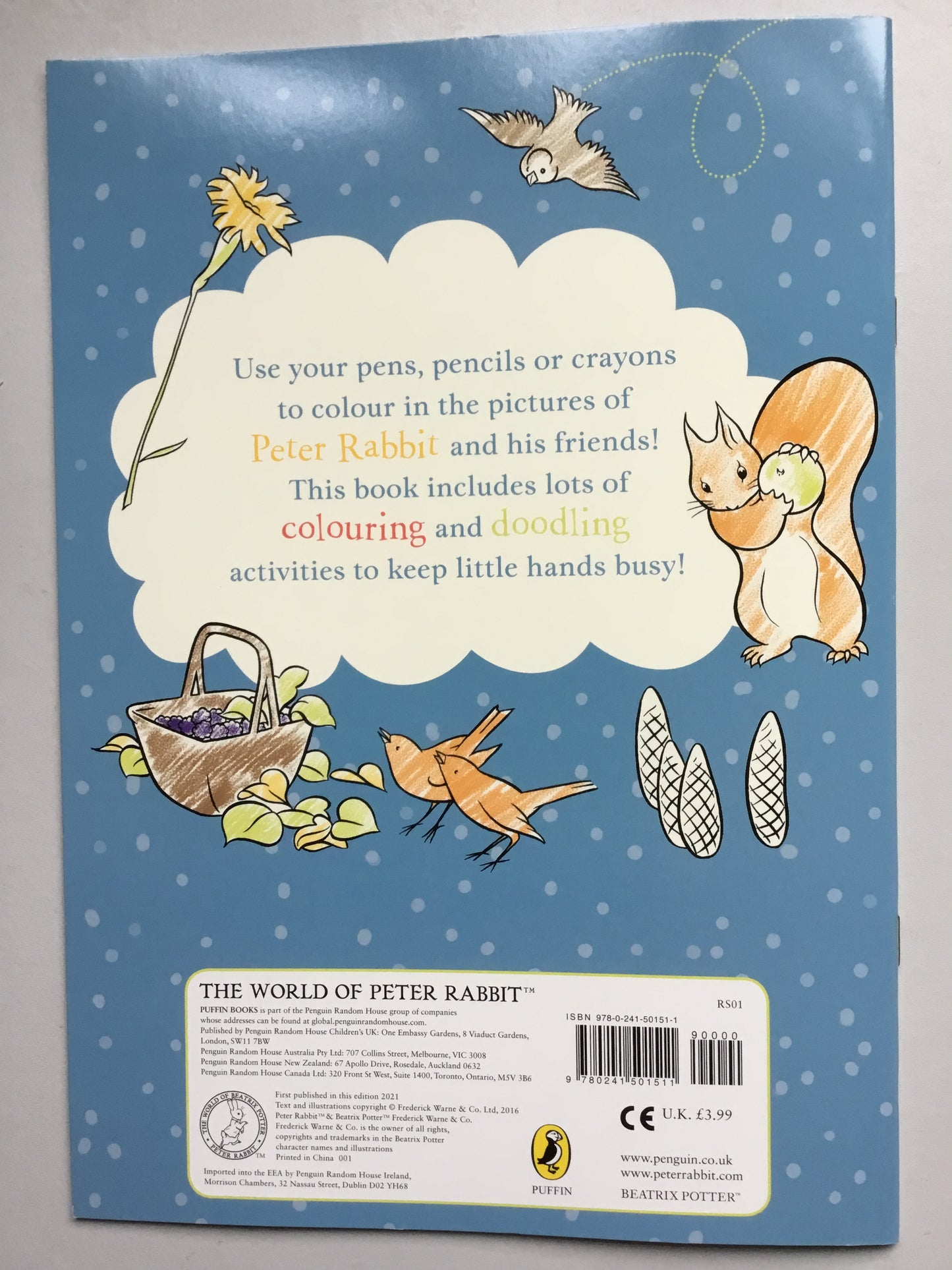 Peter Rabbit Great Outdoors Colour and Doodle Book