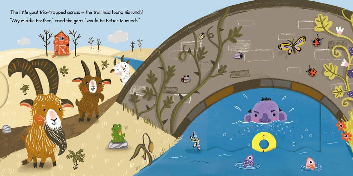 Three Billy Goats Gruff - First Stories PUSH PULL SLIDE (Board Book)