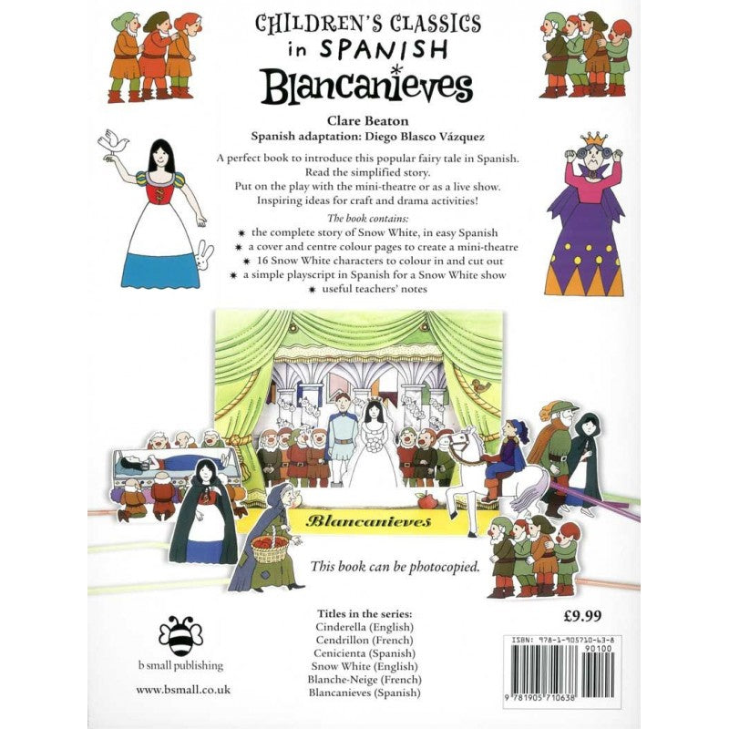 Children's Classics in Spanish Blancanieves Snow White Bilingual