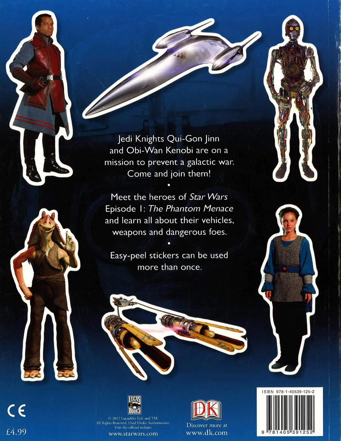 Star Wars The Phantom Menace Ultimate Sticker Book Defenders of the Galaxy