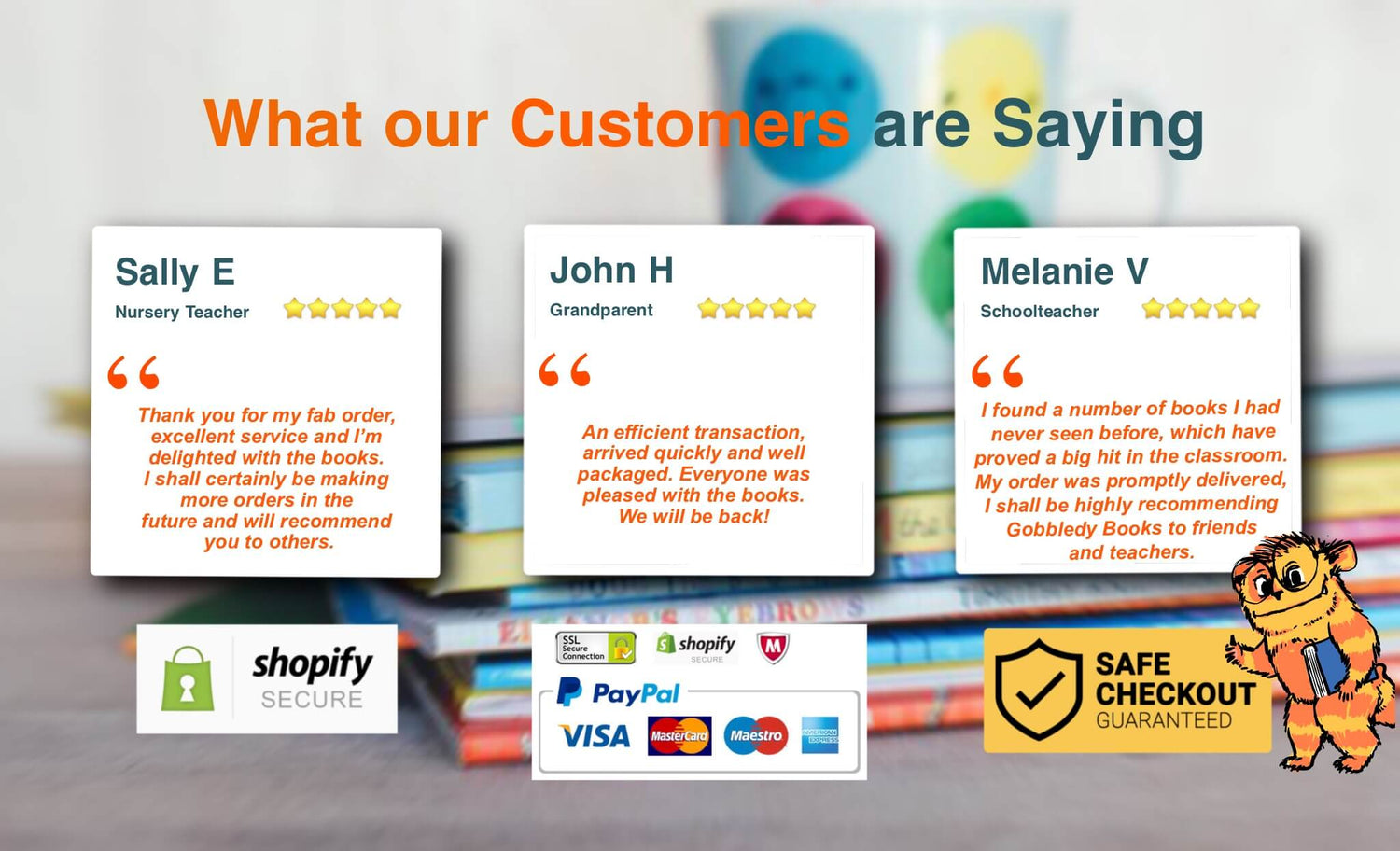 See what our satisfied customers are saying about our book service.