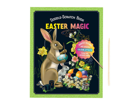 Doodle Scratch Book Easter Magic (with wooden scratch stick)
