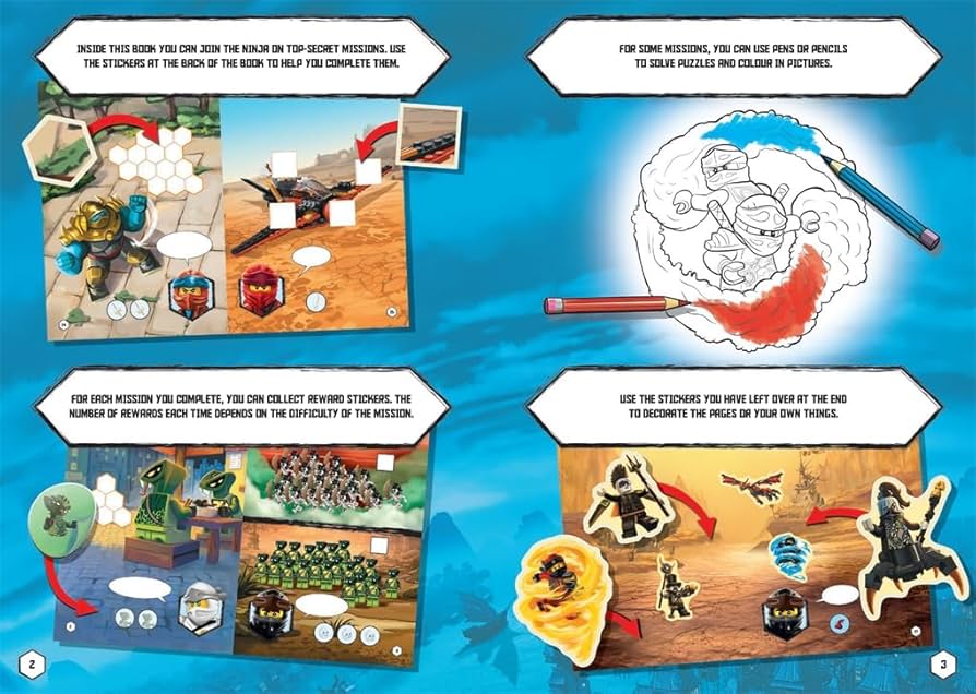 Lego Ninjago Defenders of the Ninjago World 800 Stickers