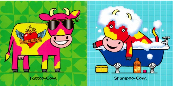 Moo-Cow Kung Fu-Cow A Lift the Flap Book by Nick Sharratt GOBBLEDY SPECIAL