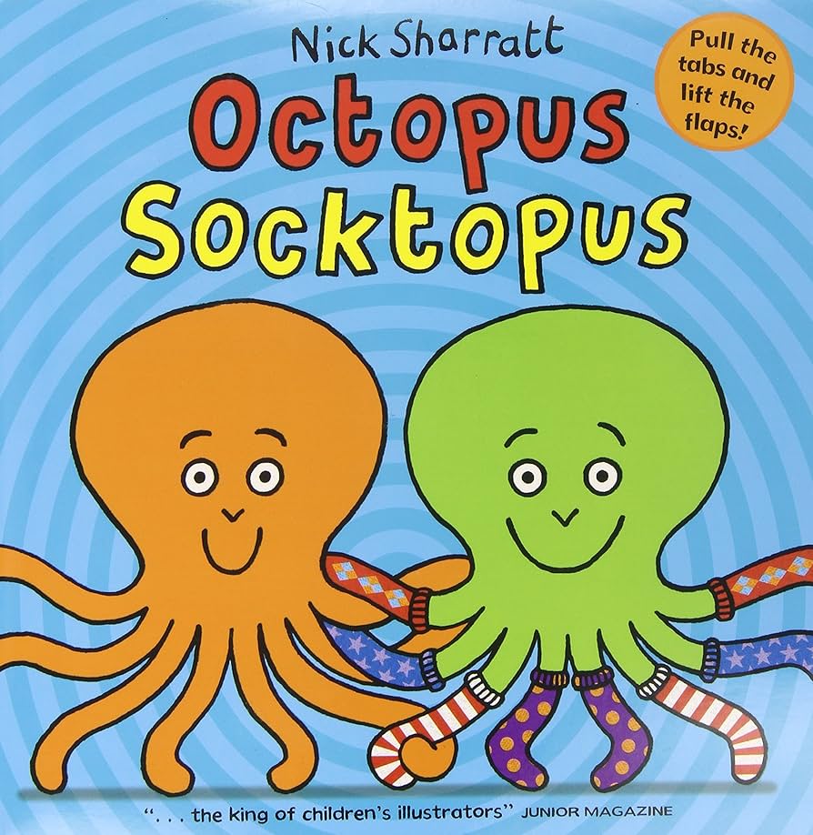 Octopus Socktopus Lift the Flap Book by Nick Sharratt GOBBLEDY SPECIAL