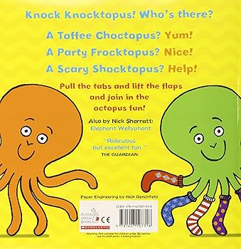 Octopus Socktopus Lift the Flap Book by Nick Sharratt GOBBLEDY SPECIAL