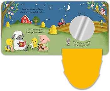 Who’s Sleepy? Board Book With Soft Flaps & A Mirror by Camilla Reid