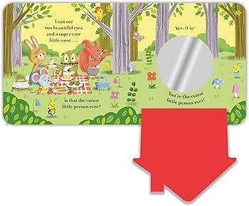 Who’s Cute? Board Book With Soft Flaps & A Mirror by Camilla Reid