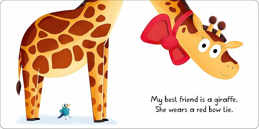 My Best Friend is a Giraffe (A Touch & Feel Board Book) Priddy Books