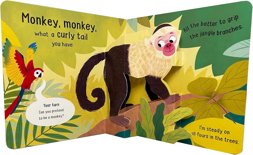 Peep & Pop Monkey, Monkey - Five Fun Pop-Ups Board Book
