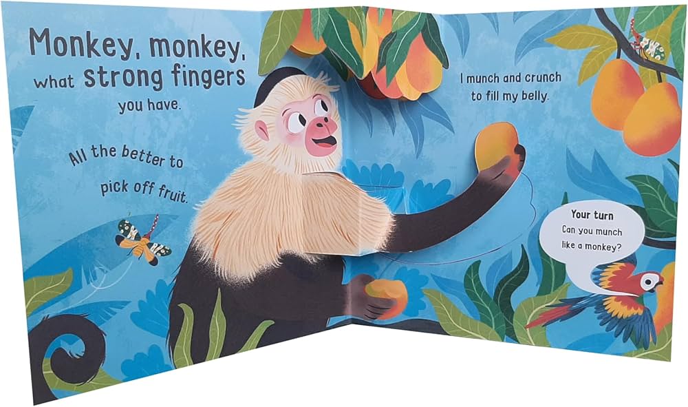 Peep & Pop Monkey, Monkey - Five Fun Pop-Ups Board Book