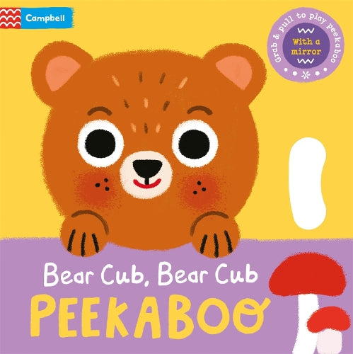 Bear Cub, Bear Cub Peekaboo - Grab & Pull to Play Peekaboo with a Mirror!