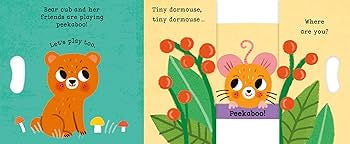 Bear Cub, Bear Cub Peekaboo - Grab & Pull to Play Peekaboo with a Mirror!