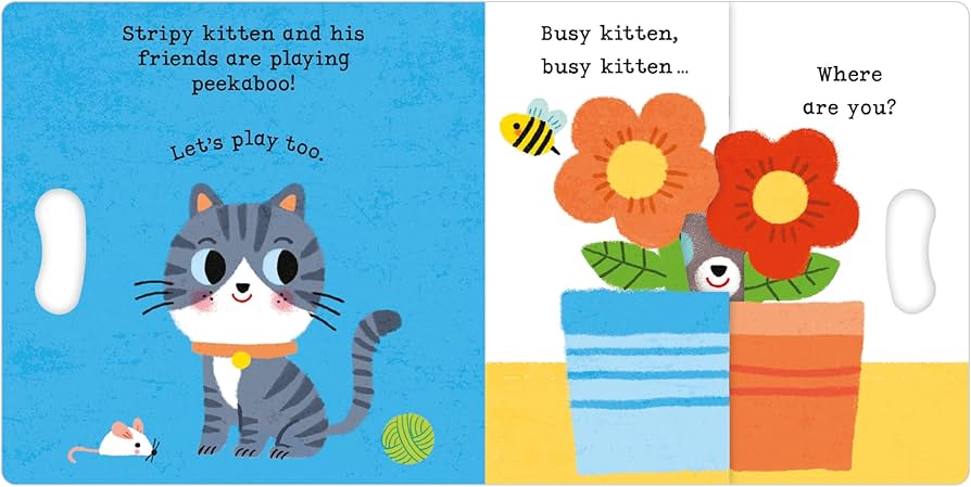 Kitten, Kitten Peekaboo - Grab & Pull to Play Peekaboo with a Mirror!
